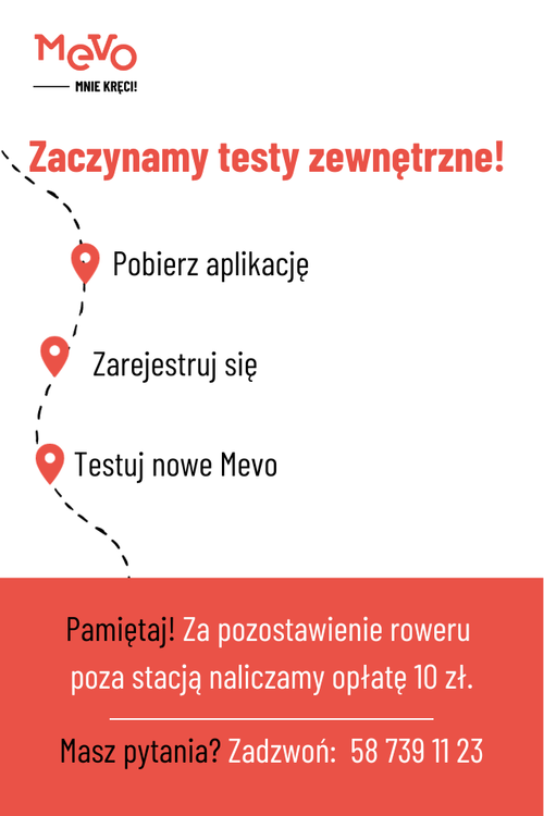 Promocja zapisów do testów mevo.