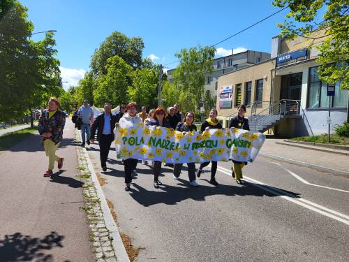 Uczestnicy parady i festynu.