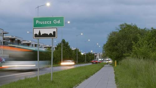 Znak Pruszcz Gdański.