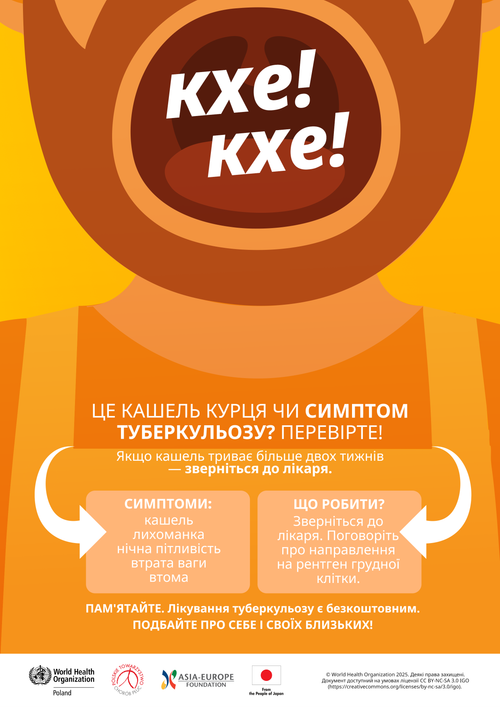 Plakat w języku ukraińskim kierowany do migrantów