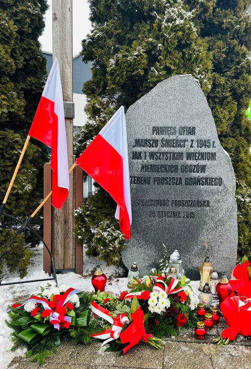 Pomnik pamięci ofiar Marszu Śmierci z 1945 r.