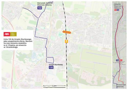 Przebieg linii 132