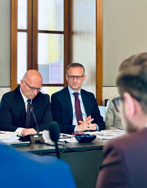 Burmistrz Pruszcza i zastępca burmistrza