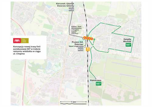 Siatka połączeń linia 507